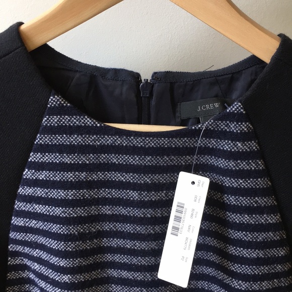 J Crew stripe tweed dress, NWT, size 2P - Picture 2 of 7